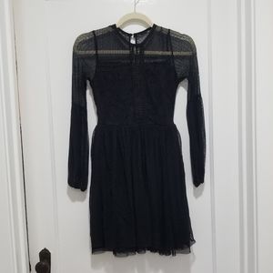 Black Lace Snow White Dress